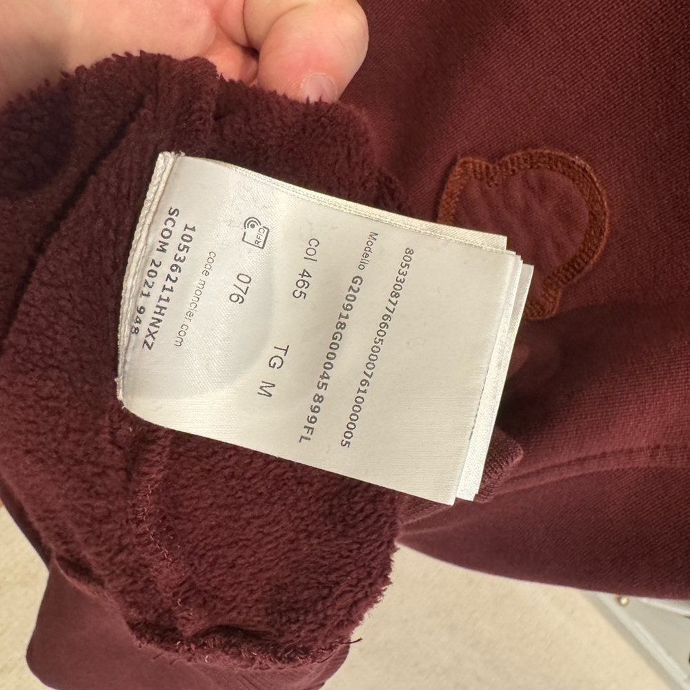 Moncler Maroon Crewneck Top - Picture 6 of 8